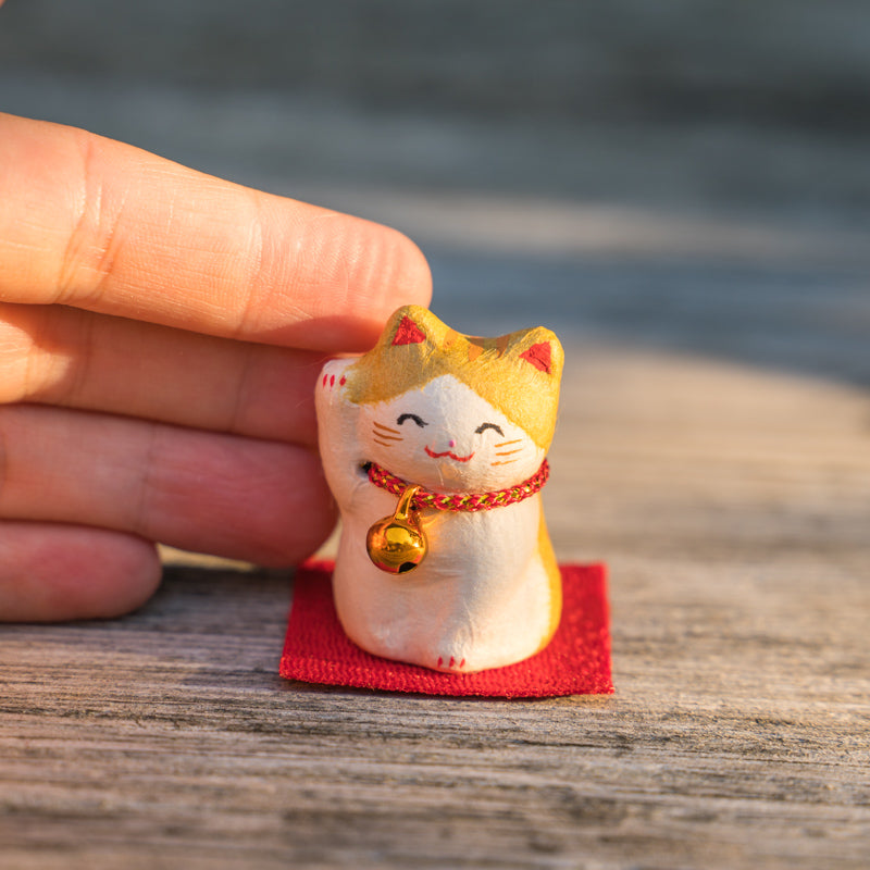 Japanese Handmade Lucky Cat Figurine