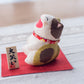 Japanese Cute Cat Laughing Out Loud Figurine