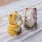 Japanese Handmade Cute Praying Kitten Figurine