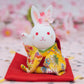 Japanese Cute Handmade Bunny Wearing Kimono Figurine