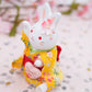 Japanese Cute Handmade Bunny Wearing Kimono Figurine