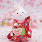 Japanese Cute Handmade Bunny Wearing Kimono Figurine