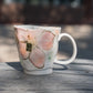 Japanese Vintage Hand-Painted Pink Sakura Coffee Cup