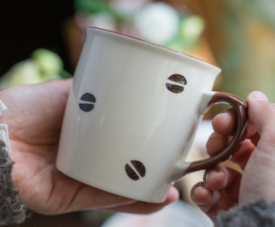 Coffee Bean Coffee Cup & Saucer