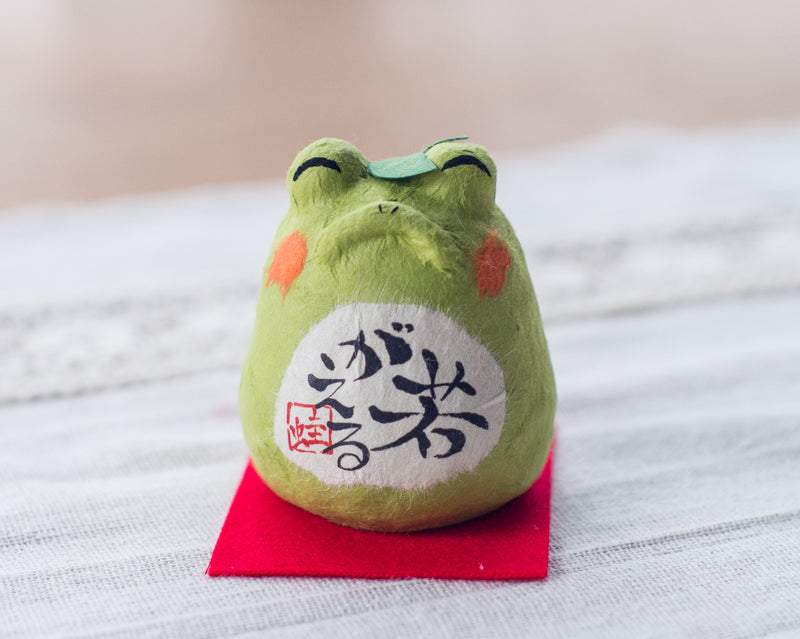 Japanese Kawaii Frog Figurine