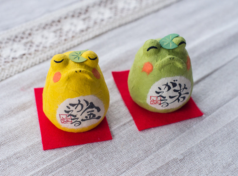 Japanese Kawaii Frog Figurine