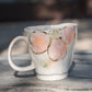 Japanese Vintage Hand-Painted Pink Sakura Coffee Cup