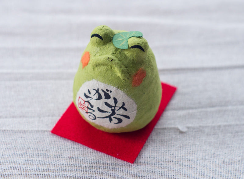 Japanese Kawaii Frog Figurine