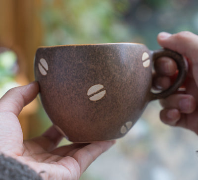 Coffee Bean Coffee Cup & Saucer