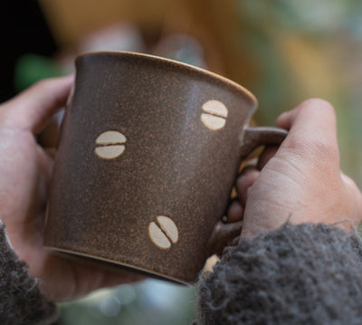 Coffee Bean Coffee Cup & Saucer