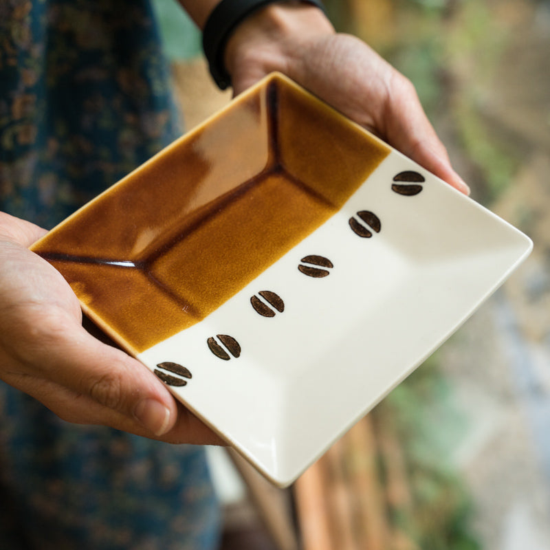 Coffee Bean Coffee Cup & Saucer