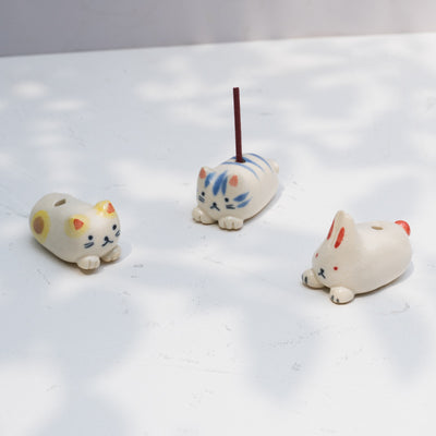 Cute Mini Cat & Rabbit Stick Incense Holder