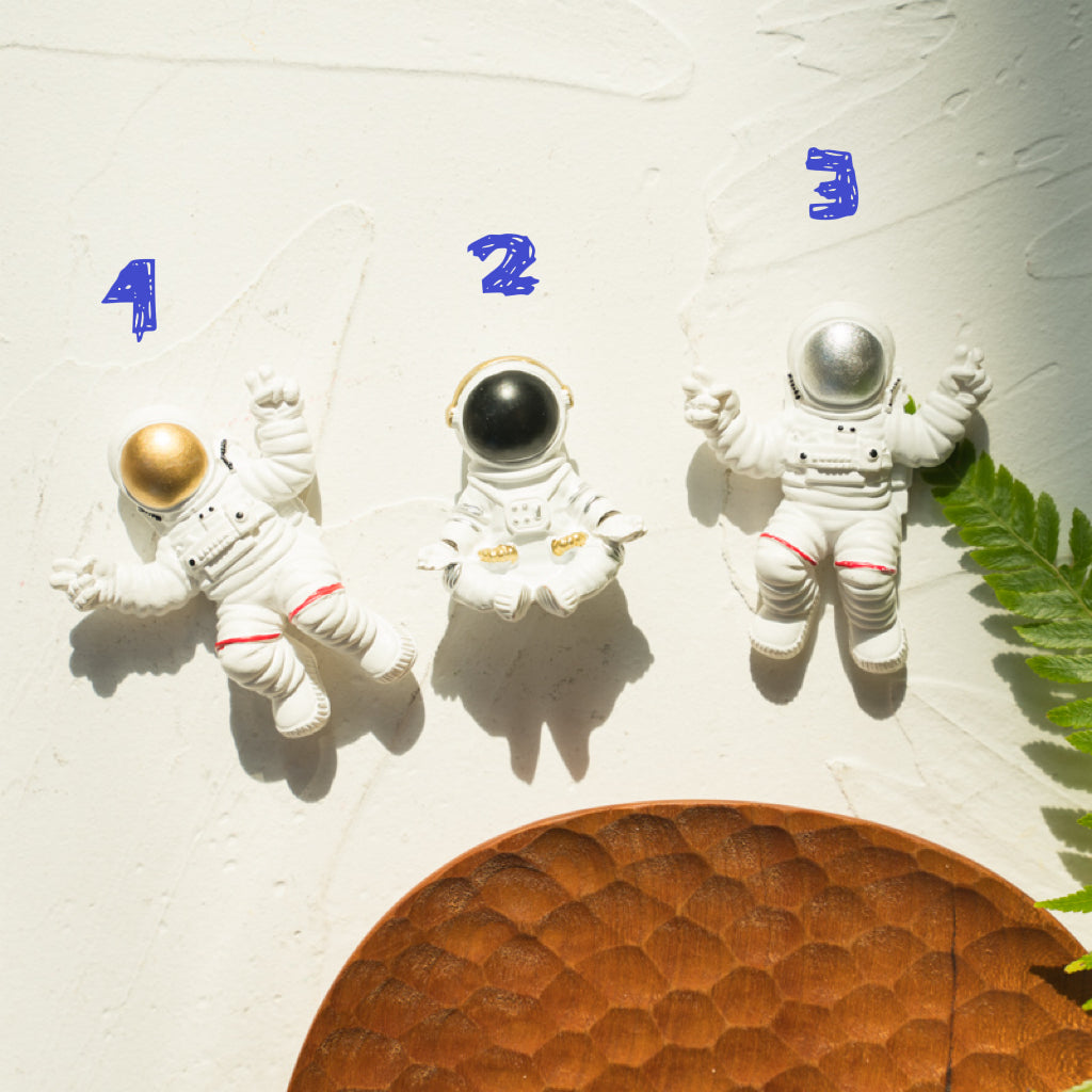 Set of 6 Or More Cute Astronauts And Planets Fridge Magnets