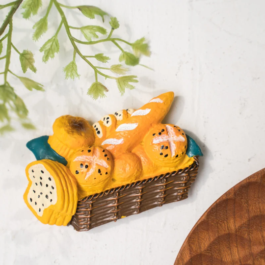 Set of 5 Or More Cute Bread Fridge Magnets