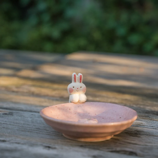 Cute Cat & Rabbit Incense Stick Holder