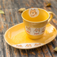 Cute Hand-Painted Shiba Inu Dogs Coffee Mug & Plate