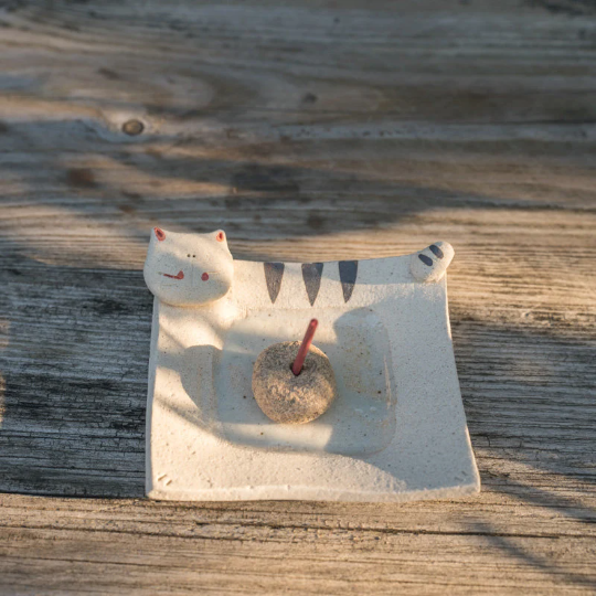 Cute Cat & Rabbit Incense Stick Holder