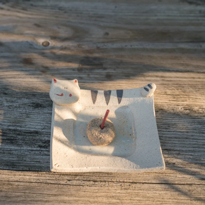 Cute Cat & Rabbit Incense Stick Holder