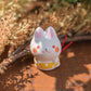 Adorable Kitten, Frog, Rabbit And Goldfish Figurines