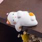 Japanese Cute Cat, Rabbit And Frog Figurine