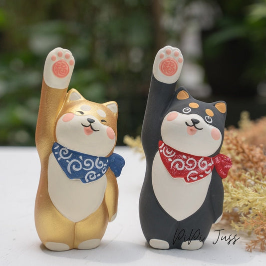 Adorable Shina Inu Figurines