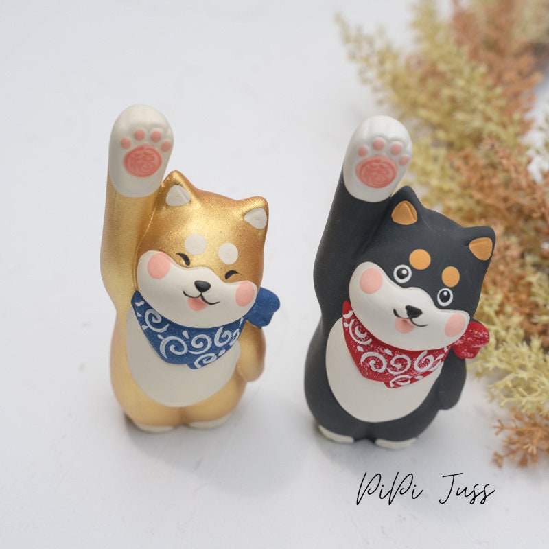 Adorable Shina Inu Figurines