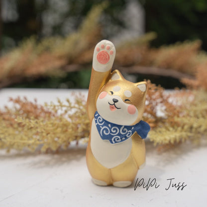 Adorable Shina Inu Figurines