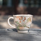 Japanese  Hand-Painted Begonia Flower Coffee And Tea Cup