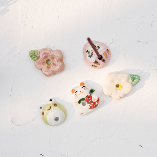 Cute Mini Animal & Flower Stick Incense Holder