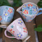 Japanese Vintage Hand-Painted Flower Coffee Mug & Tea Pot