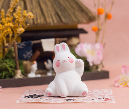 Japanese Cute Rabbit Figurines