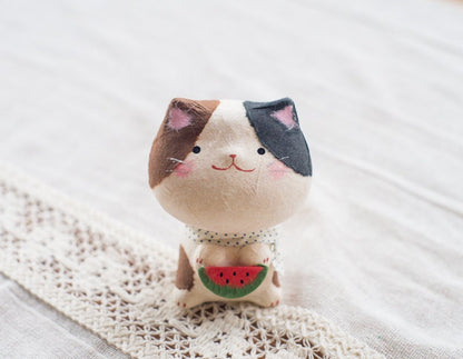 Japanese Adorable Cat And Kitten Figurines