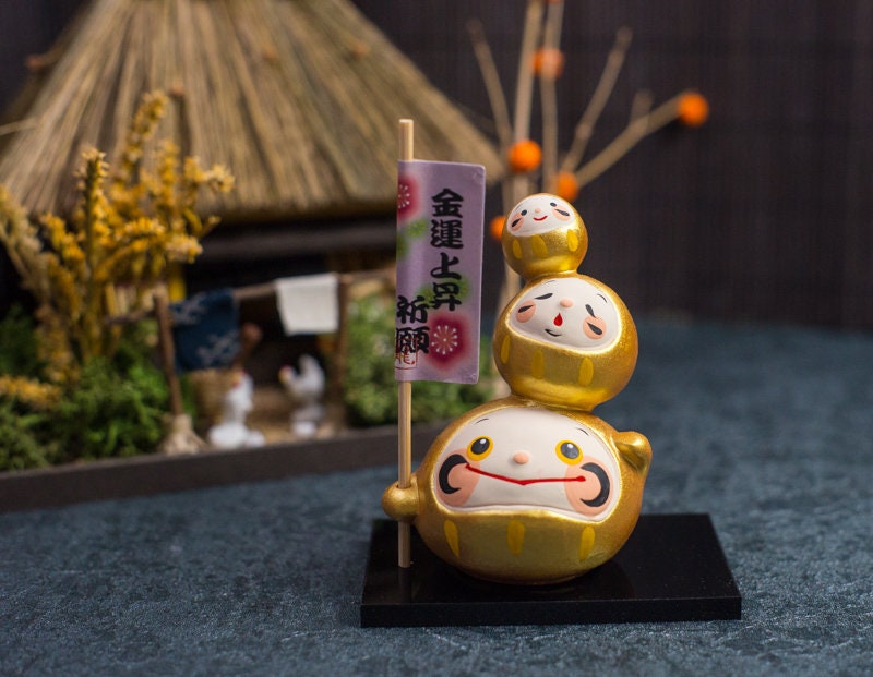 Japanese Cute Daruma Doll Figurine