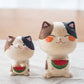 Japanese Adorable Cat And Kitten Figurines