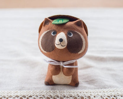 Japanese Cute Raccoon Figurine