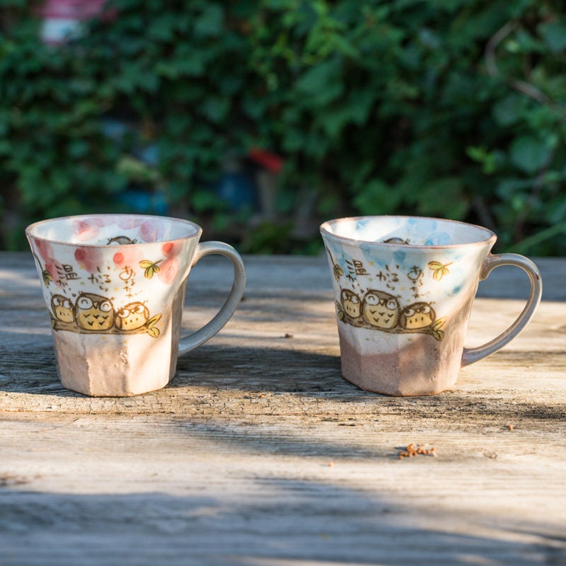 Cute Hand-Painted Owl Mug