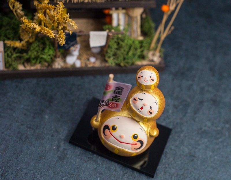 Japanese Cute Daruma Doll Figurine