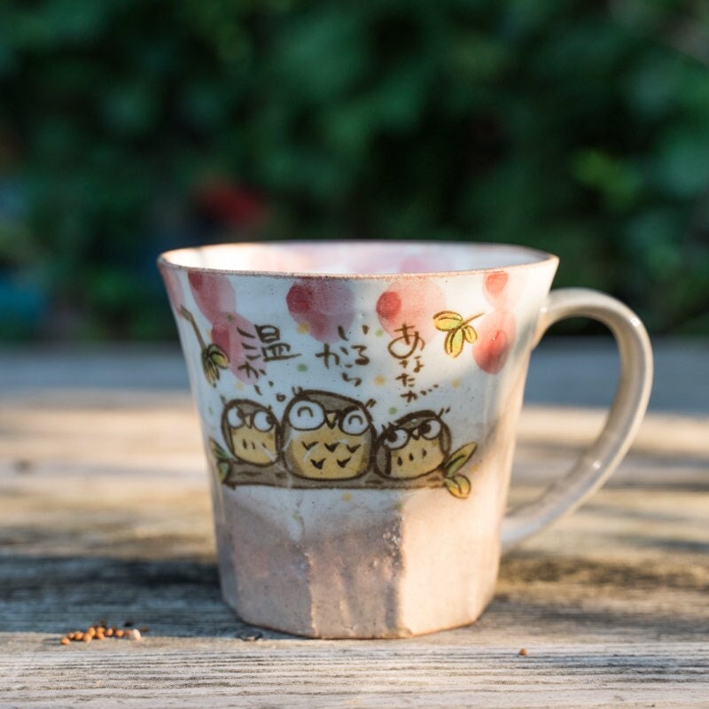 Cute Hand-Painted Owl Mug