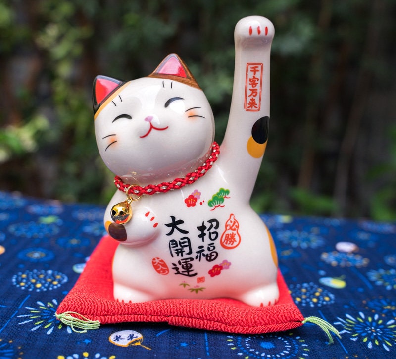 Japanese Lucky Cat Figurine