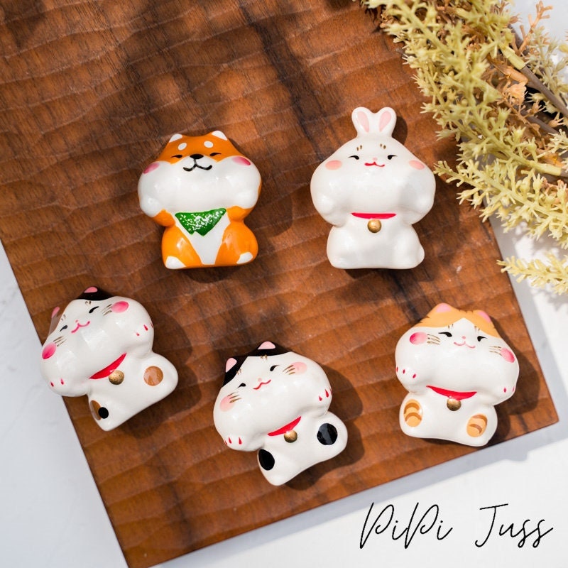 Kawaii Animal Themed Dog, Rabbit, Cat And Bunny Fridge Magnets