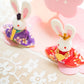 Japanese Cute Handmade Rabbit Couple Figure