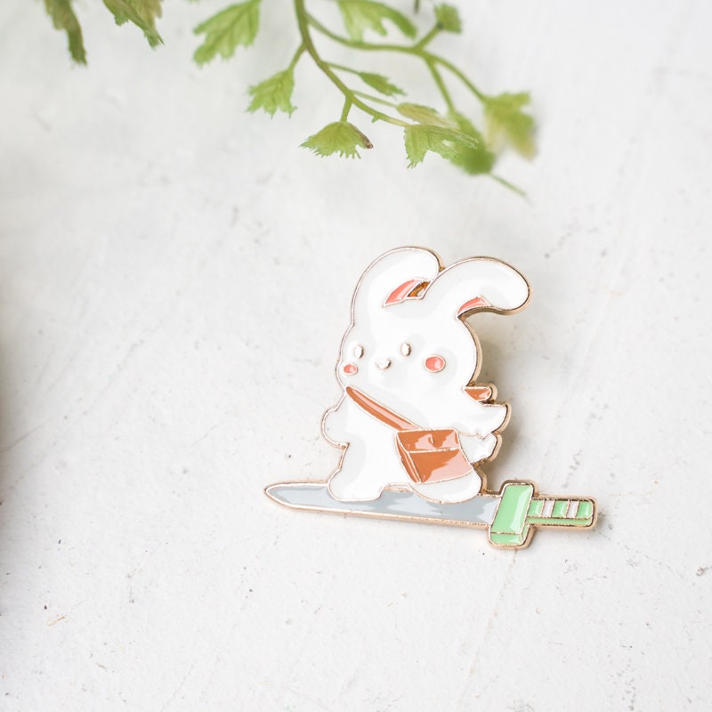 Set of 4 Cute Bear & Bunny Pin